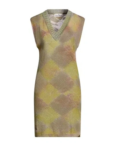 Vivienne Westwood Woman Mini Dress Light Green Size M Hemp