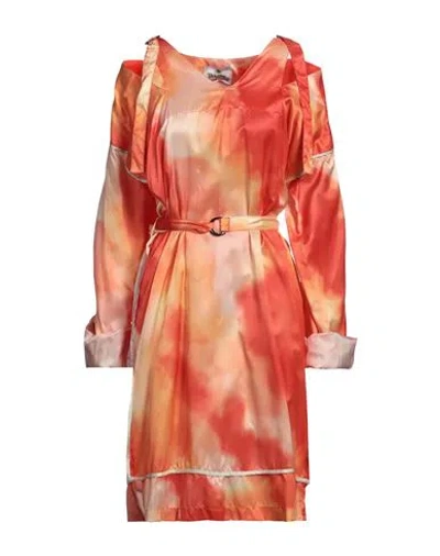 Vivienne Westwood Woman Mini Dress Orange Size 10 Viscose