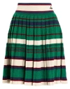 Vivienne Westwood Woman Mini Skirt Green Size S Virgin Wool, Alpaca Wool, Mohair Wool, Polyamide In Green
