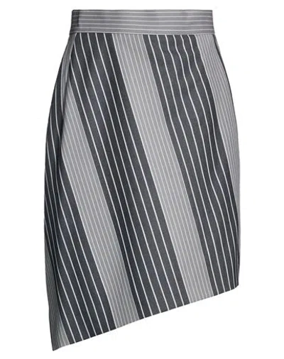 Vivienne Westwood Woman Mini Skirt Grey Size 2 Virgin Wool