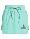 Vivienne Westwood Orb-embroidered Cotton Miniskirt In Green