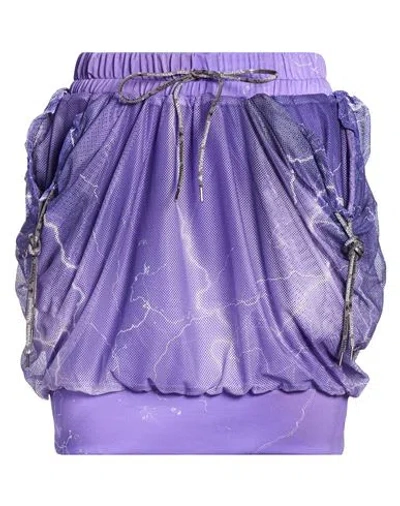 Vivienne Westwood Woman Mini Skirt Mauve Size L Viscose, Elastane In Purple