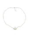 Vivienne Westwood Woman Necklace White Size - Brass In White