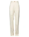 Vivienne Westwood Woman Pants Beige Size 6 Virgin Wool, Cotton In Beige