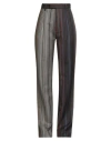 Vivienne Westwood Woman Pants Chocolate Brown Size 8 Virgin Wool In Black