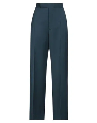 Vivienne Westwood Woman Pants Deep Jade Size 4 Virgin Wool In Blue