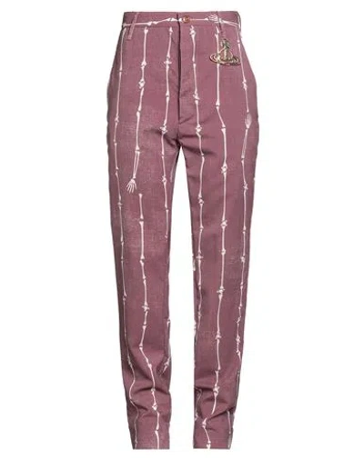 Vivienne Westwood Woman Pants Mauve Size 2 Virgin Wool In Pink