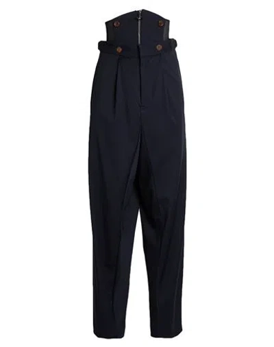 Vivienne Westwood Woman Pants Midnight Blue Size 2 Virgin Wool, Polyamide, Lycra In Black