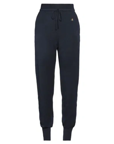 Vivienne Westwood Woman Pants Midnight Blue Size S Cotton, Cashmere