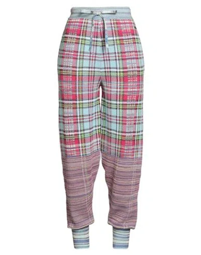 Vivienne Westwood Woman Pants Sky Blue Size L Cotton, Viscose, Polyamide, Polypropylene, Polyester