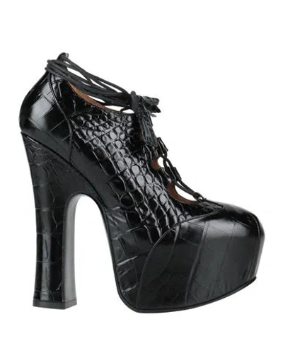 Vivienne Westwood Woman Pumps Black Size 6 Leather
