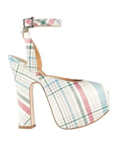 Vivienne Westwood Woman Pumps Ivory Size 8 Leather In White