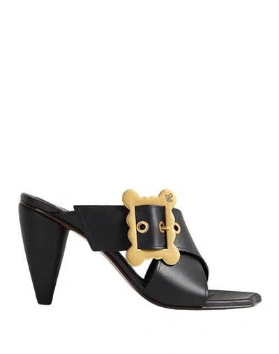 Vivienne Westwood Woman Sandals Black Size 7 Cow Leather