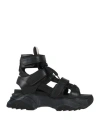 Vivienne Westwood Woman Sandals Black Size 8 Textile Fibers In Black