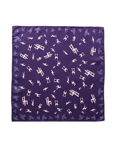 Vivienne Westwood Woman Scarf Purple Size - Silk