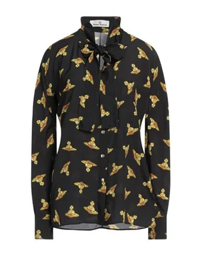 Vivienne Westwood Woman Shirt Black Size 4 Polyester
