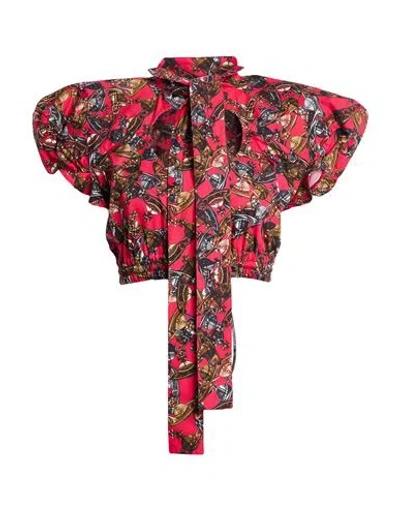 Vivienne Westwood Woman Shirt Magenta Size 4 Cotton In Multi