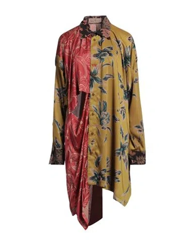 Vivienne Westwood Woman Shirt Mustard Size M Polyester, Viscose In Yellow