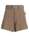 Vivienne Westwood Woman Shorts & Bermuda Shorts Brown Size M Linen In Brown