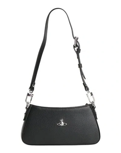 Vivienne Westwood Woman Shoulder Bag Black Size - Leather
