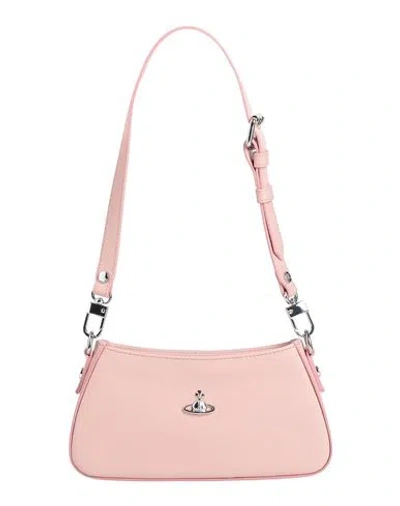Vivienne Westwood Woman Shoulder Bag Light Pink Size - Leather