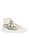 Vivienne Westwood Woman Sneakers Beige Size 6 Textile Fibers In Beige