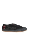 Vivienne Westwood Woman Sneakers Black Size 11 Textile Fibers In Black