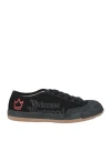 Vivienne Westwood Woman Sneakers Black Size 11 Textile Fibers In Black