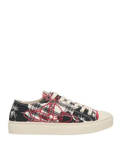 Vivienne Westwood Woman Sneakers Cream Size 8 Textile Fibers In White