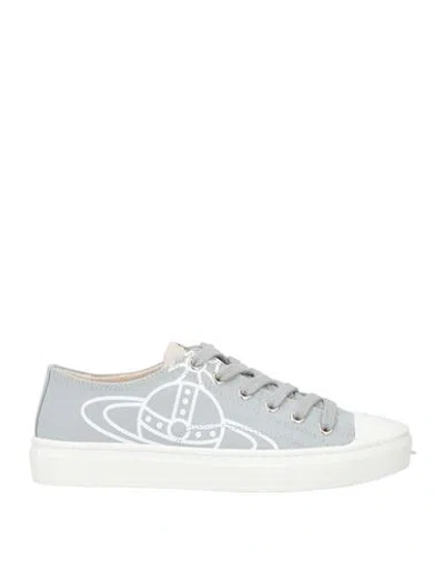 Vivienne Westwood Woman Sneakers Light Grey Size 8 Textile Fibers In Gray