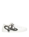 Vivienne Westwood Woman Sneakers White Size 10 Textile Fibers In Multi