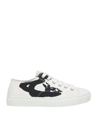 Vivienne Westwood Woman Sneakers White Size 6 Textile Fibers