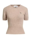 Vivienne Westwood Woman Sweater Beige Size L Virgin Wool, Alpaca Wool In Sand