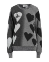 Vivienne Westwood Woman Sweater Black Size L Synthetic Fibers, Wool, Metallic Fiber, Cashmere, Mohai In Black