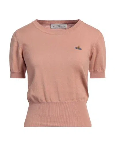 Vivienne Westwood Woman Sweater Blush Size L Cotton, Cashmere In Pink