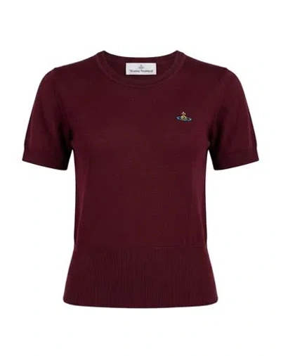 Vivienne Westwood Woman Sweater Burgundy Size M Virgin Wool In Red