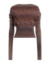 Vivienne Westwood Woman Sweater Chocolate Brown Size M Acrylic, Viscose, Virgin Wool, Polyester In Brown