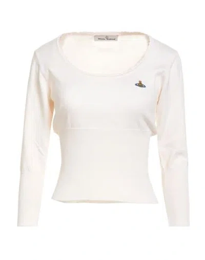 Vivienne Westwood Woman Sweater Cream Size L Cotton, Cashmere In White