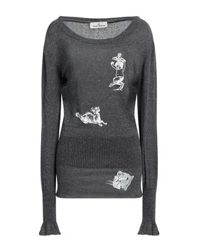 Vivienne Westwood Woman Sweater Grey Size L Cotton