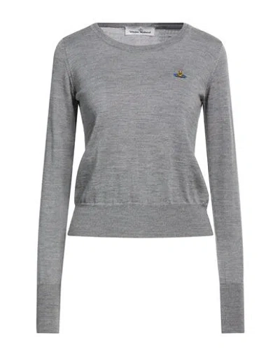 Vivienne Westwood Woman Sweater Grey Size M Virgin Wool In Gray