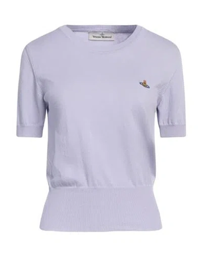 Vivienne Westwood Woman Sweater Lilac Size L Cotton In Purple