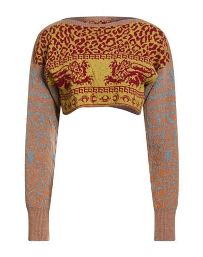 Vivienne Westwood Woman Sweater Mustard Size S Wool, Viscose, Polyamide In Yellow