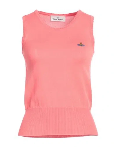 Vivienne Westwood Woman Sweater Salmon Pink Size M Cotton