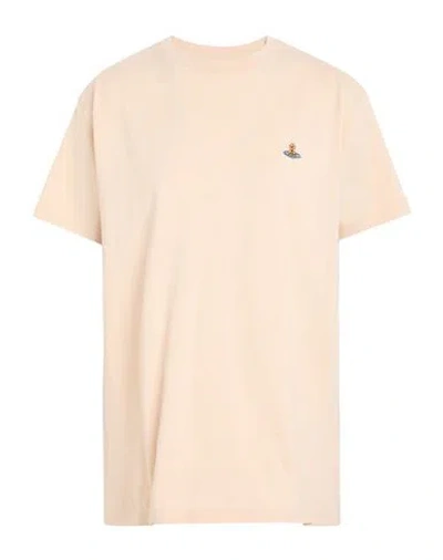 Vivienne Westwood Woman T-shirt Beige Size L Organic Cotton