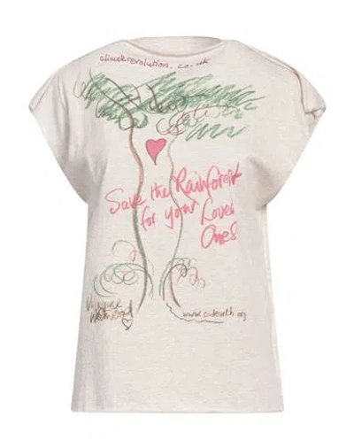 Vivienne Westwood Woman T-shirt Beige Size Onesize Cotton