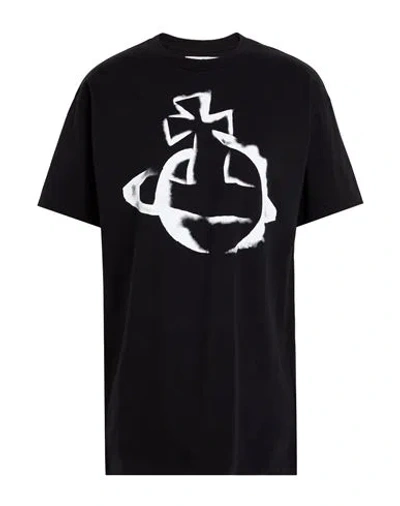 VIVIENNE WESTWOOD VIVIENNE WESTWOOD WOMAN T-SHIRT BLACK SIZE L ORGANIC COTTON