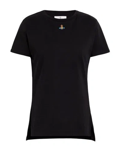 VIVIENNE WESTWOOD VIVIENNE WESTWOOD WOMAN T-SHIRT BLACK SIZE L ORGANIC COTTON