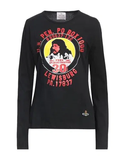 Vivienne Westwood Woman T-shirt Black Size S Cotton