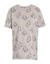 Vivienne Westwood Woman T-shirt Grey Size L Cotton In Grey