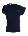 Vivienne Westwood Woman T-shirt Navy Size L Organic Cotton In Blue
